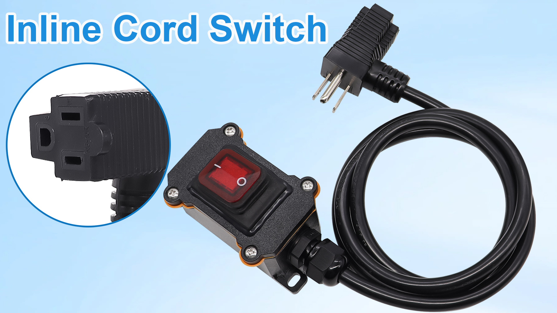 Amazon.com: TWTADE IP67 Waterproof Inline Cord Switch with 4ft